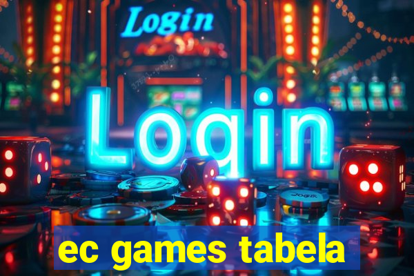 ec games tabela