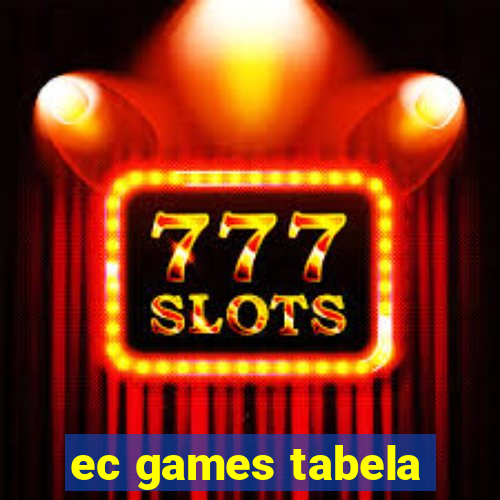 ec games tabela