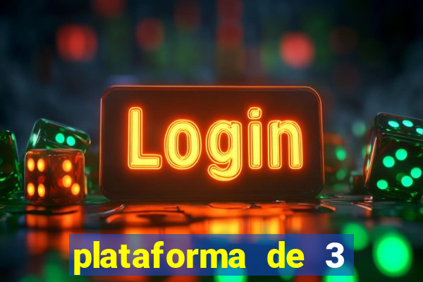 plataforma de 3 reais jogo