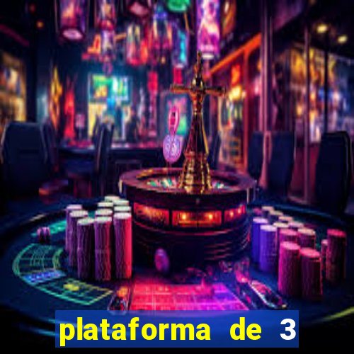 plataforma de 3 reais jogo