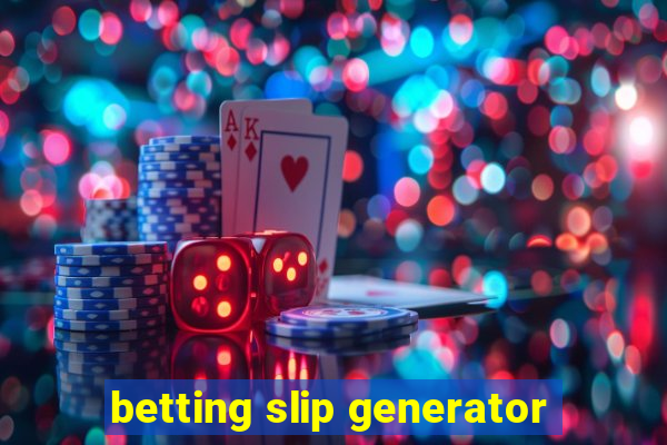 betting slip generator