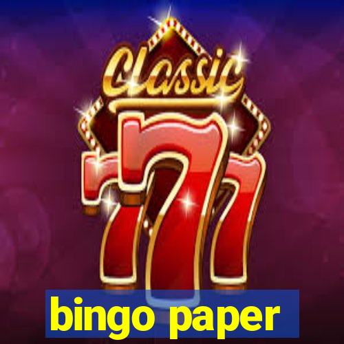 bingo paper