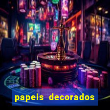 papeis decorados para imprimir