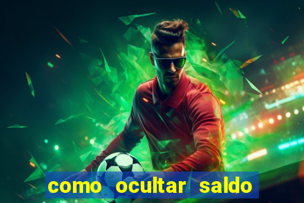 como ocultar saldo na betfair