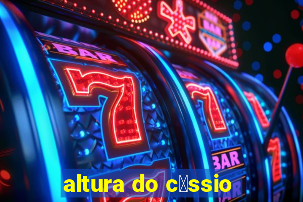 altura do c谩ssio