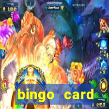 bingo card generator with pictures