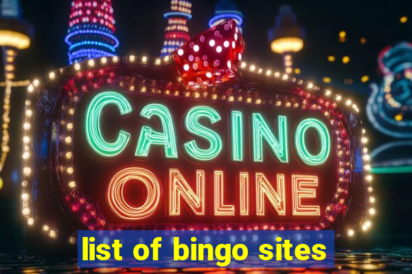 list of bingo sites