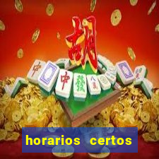 horarios certos para jogar fortune tiger