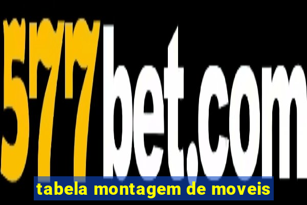 tabela montagem de moveis