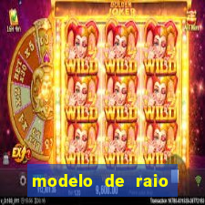 modelo de raio para imprimir