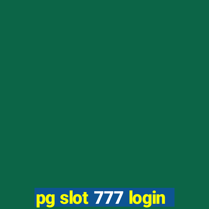 pg slot 777 login