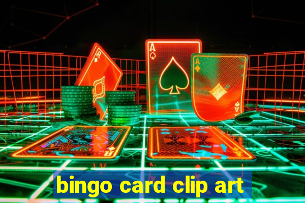 bingo card clip art