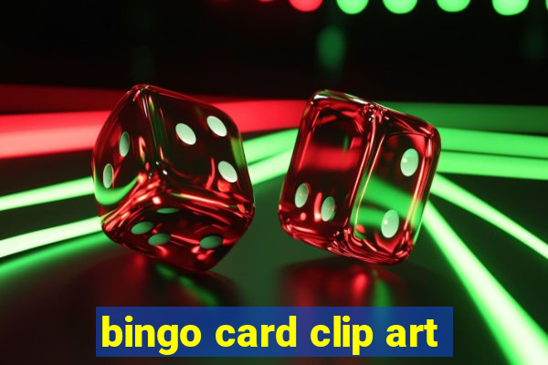 bingo card clip art