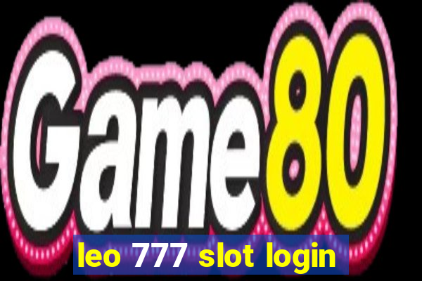 leo 777 slot login