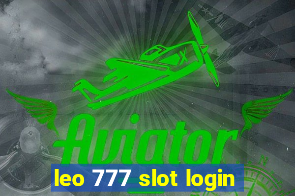 leo 777 slot login