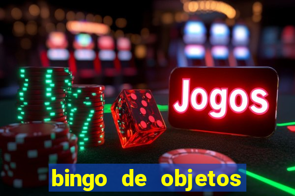 bingo de objetos para imprimir