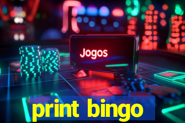 print bingo