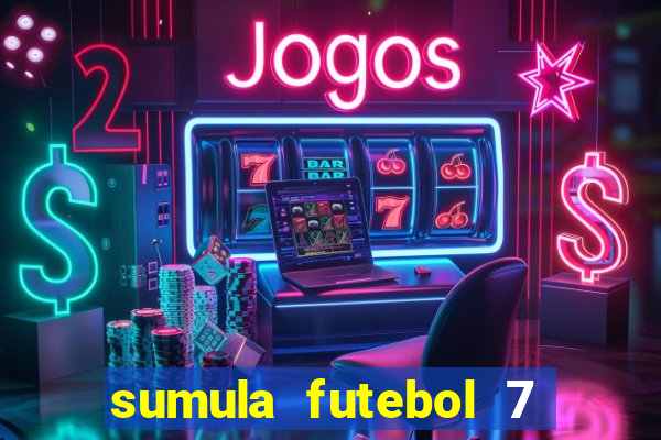 sumula futebol 7 society excel