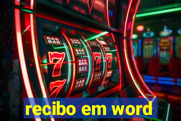 recibo em word