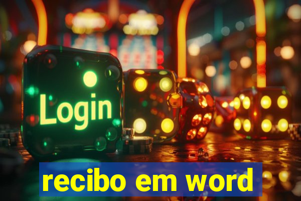 recibo em word