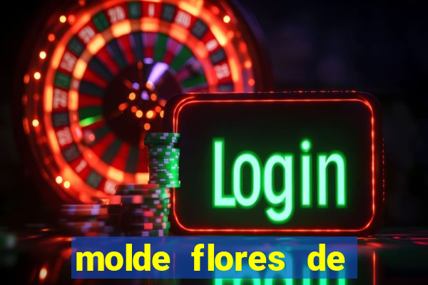 molde flores de papel para imprimir