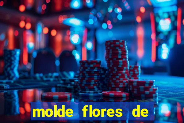 molde flores de papel para imprimir