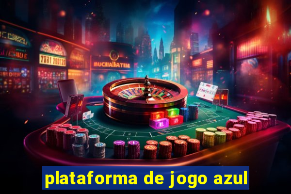 plataforma de jogo azul