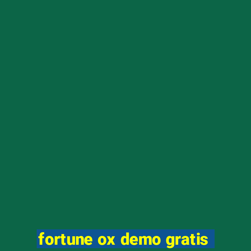 fortune ox demo gratis