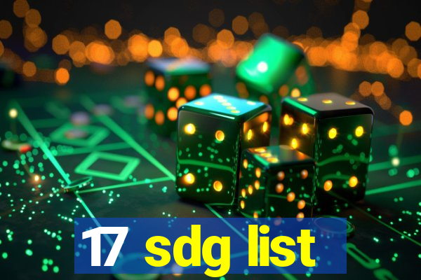 17 sdg list