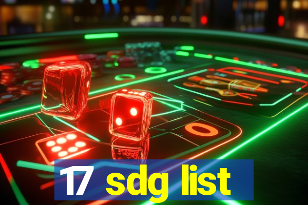 17 sdg list