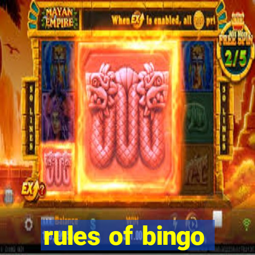 rules of bingo