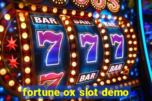 fortune ox slot demo