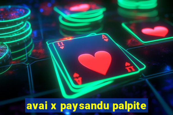 avai x paysandu palpite