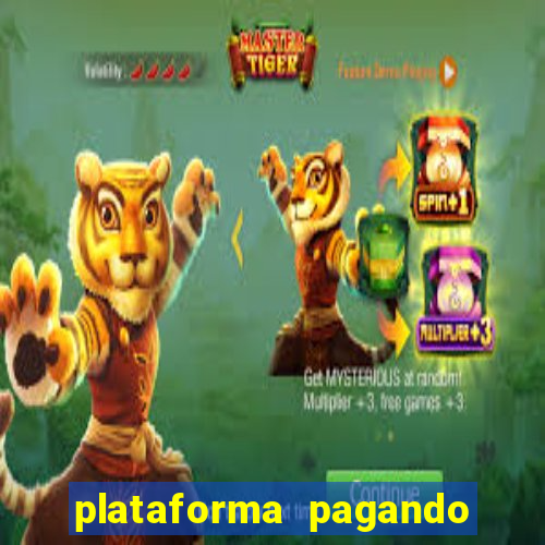 plataforma pagando bem hoje