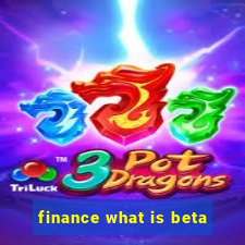 finance what is beta