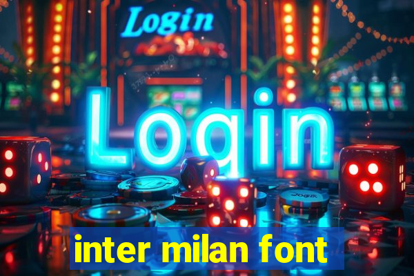 inter milan font