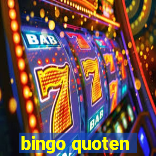 bingo quoten