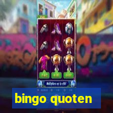 bingo quoten