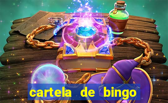 cartela de bingo cha de bebe