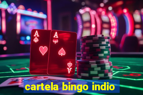 cartela bingo indio