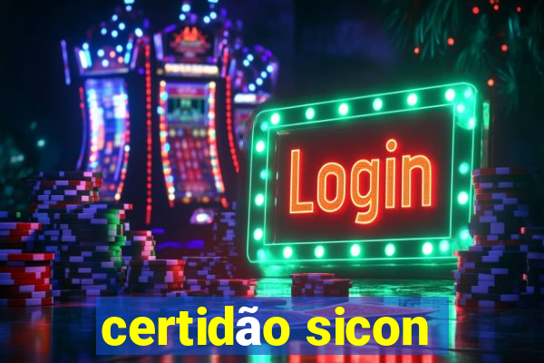 certidão sicon