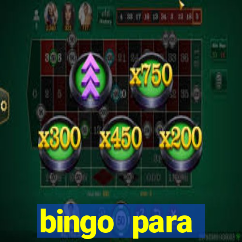 bingo para despedida de solteira para imprimir