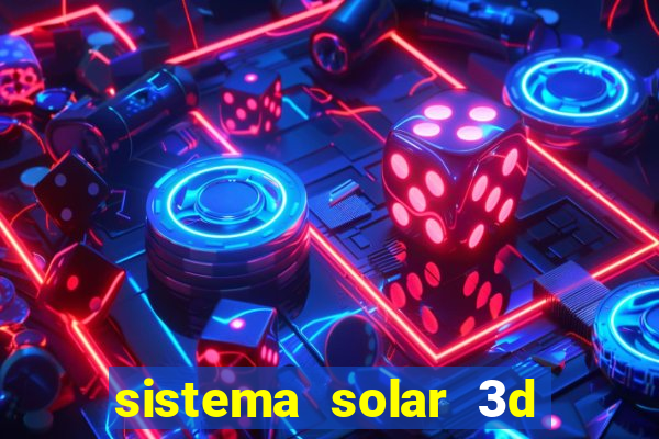 sistema solar 3d em movimento