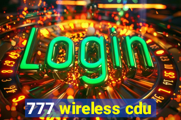 777 wireless cdu