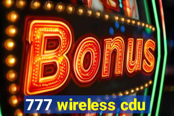 777 wireless cdu