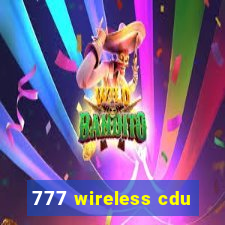 777 wireless cdu