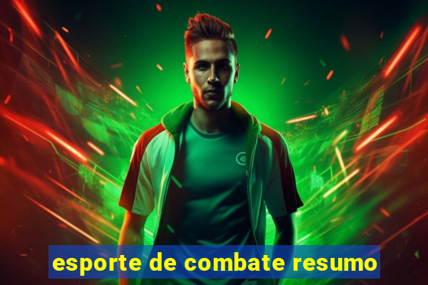 esporte de combate resumo