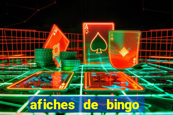 afiches de bingo para editar