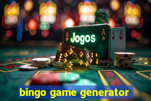 bingo game generator