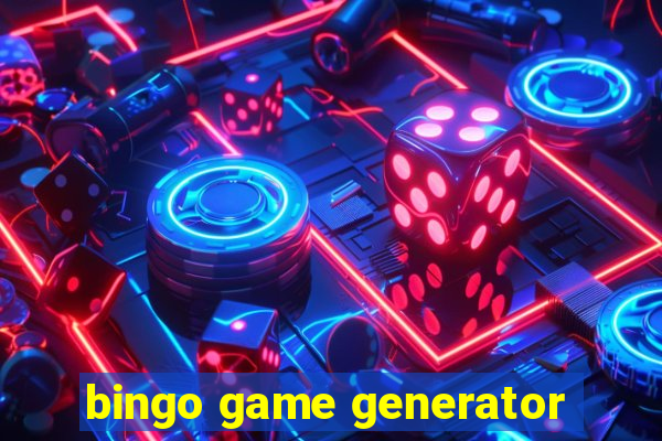 bingo game generator